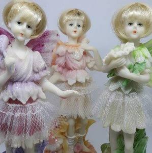Vintage Ceramic fairy figures